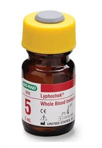 Bio-Rad Lyphochek Whole Blood Level 5 Control, 6 x 2 mL, 6/Package