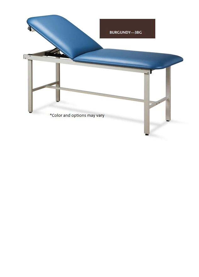 Clinton Industries Alpha Treatment Table, 72" x 27", Burgundy, 450 lb Capacity