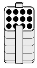 Eppendorf Centrifuge Adapter for 250 mL Rectangular Bucket, 12-Place A-4-62, for 3-15 mL Round Bottom Tubes