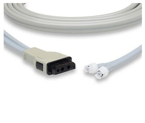 Orantech NIBP Dual Tube Hose, 12 ft, Gray, for GE Monitors, Latex-Free