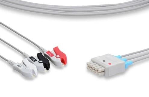 Orantech ECG Leadwire, 3-Lead, 3 ft, Pinch/Grabber Connector, Adult/Pediatric, Each