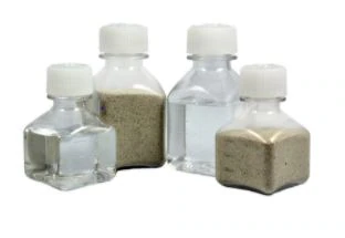 Thermco Thermal Buffer Bottle for Sensor Probe, Sand, Plastic Cap, 30mL, with 1 Pair Adhesive Backed Magnets