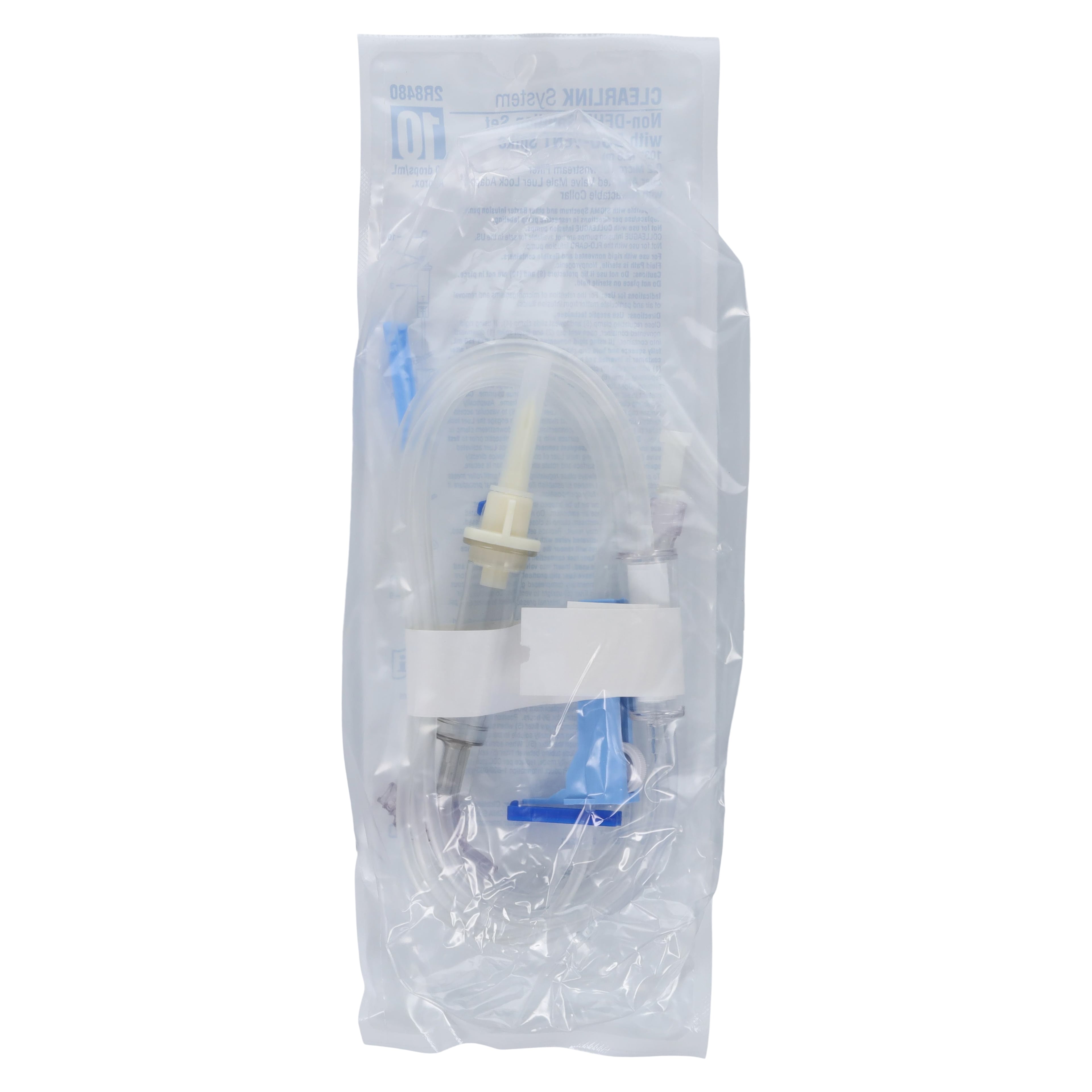 Baxter IV Administration Set with Dual Vent Spike, 10 Drops/mL, 102" Tubing, 48/Case