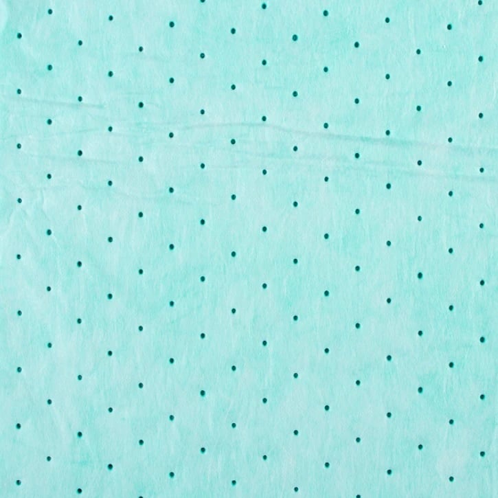 Halyard Hydrograbber Absorbent Floor Mat, Medium Absorbency, No Backing, Green, 16" x 40"