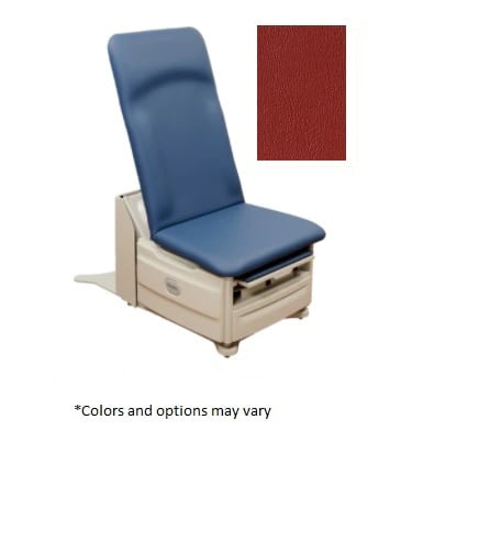 Brewer Flex Access Premium Exam Table, Tapestry Red, 700 lb Capacity