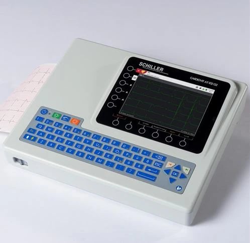 Schiller Cardiovit AT-102 G2 Resting Electrocardiograph, Battery Powered, Touch Function Keys