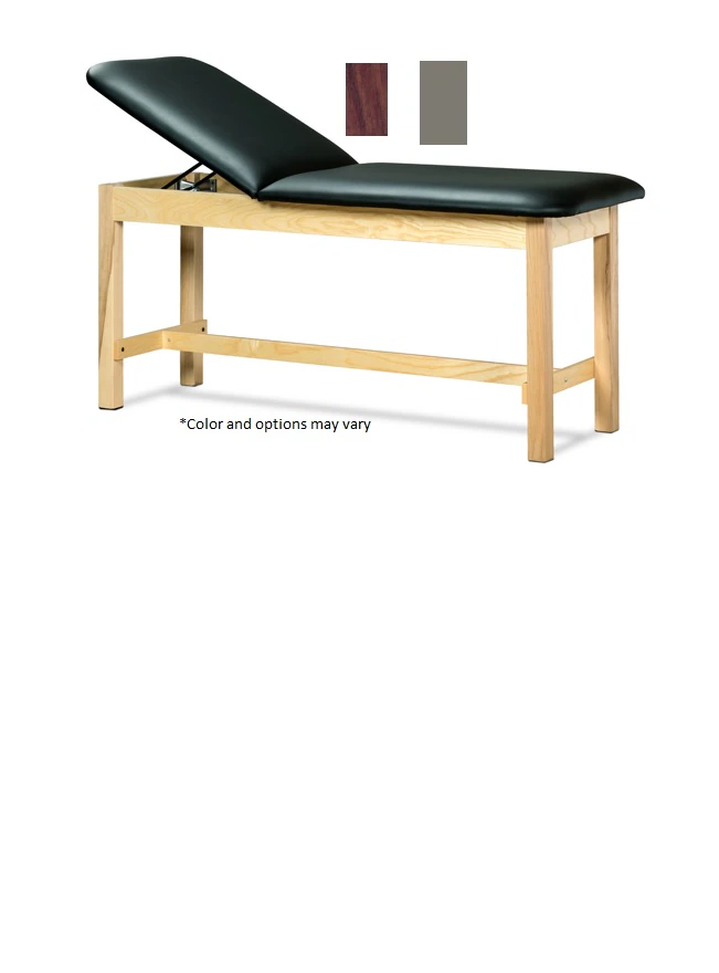 Clinton Industries Treatment Table, Dark Cherry/Warm Gray, 400 lb Capacity