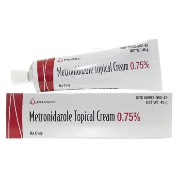 Metronidazole Topical Cream 0.75%, 45g Tube