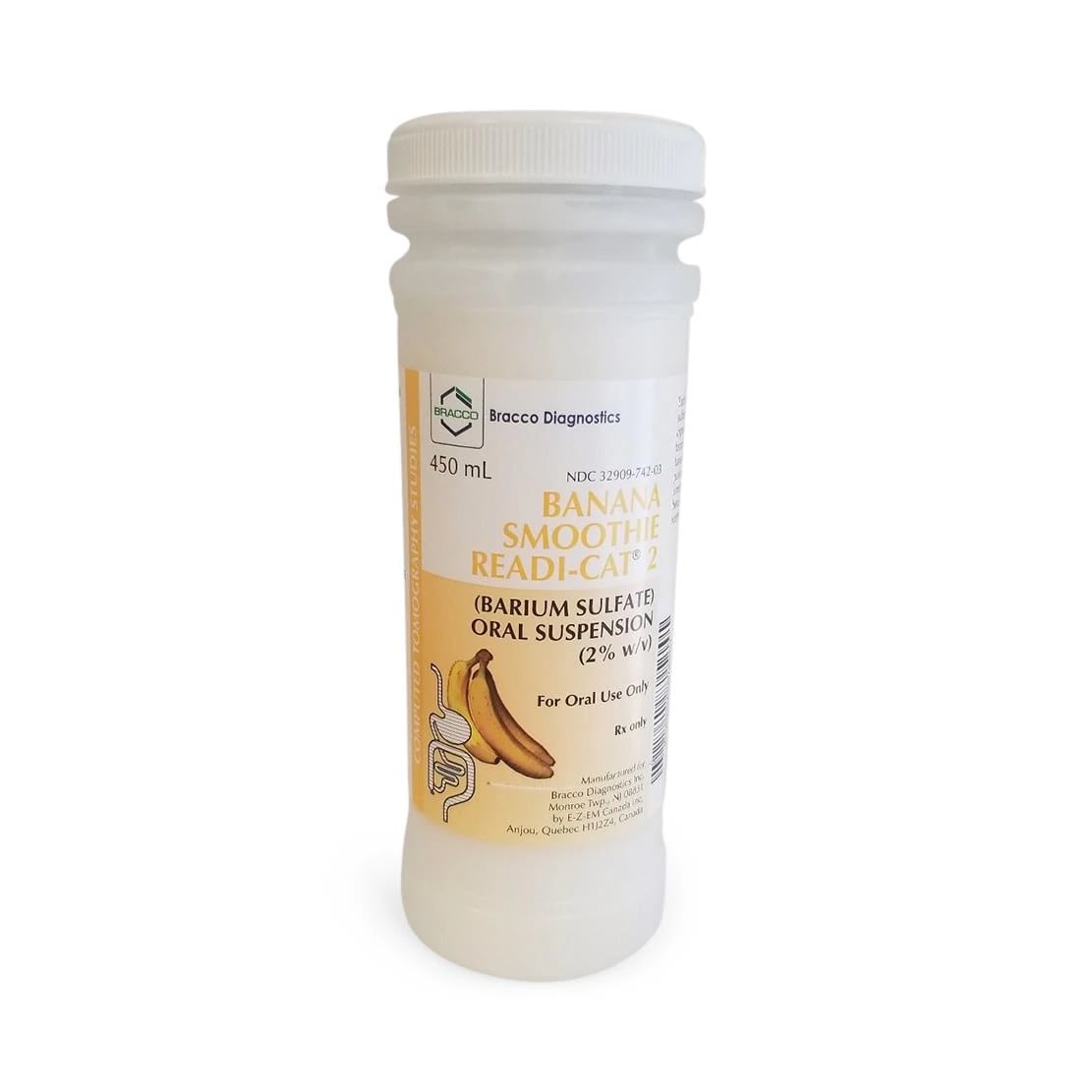 Readi-Cat 2 Smoothie Oral Suspension 2% Banana Flavor, 450 mL Bottle, 12/Package