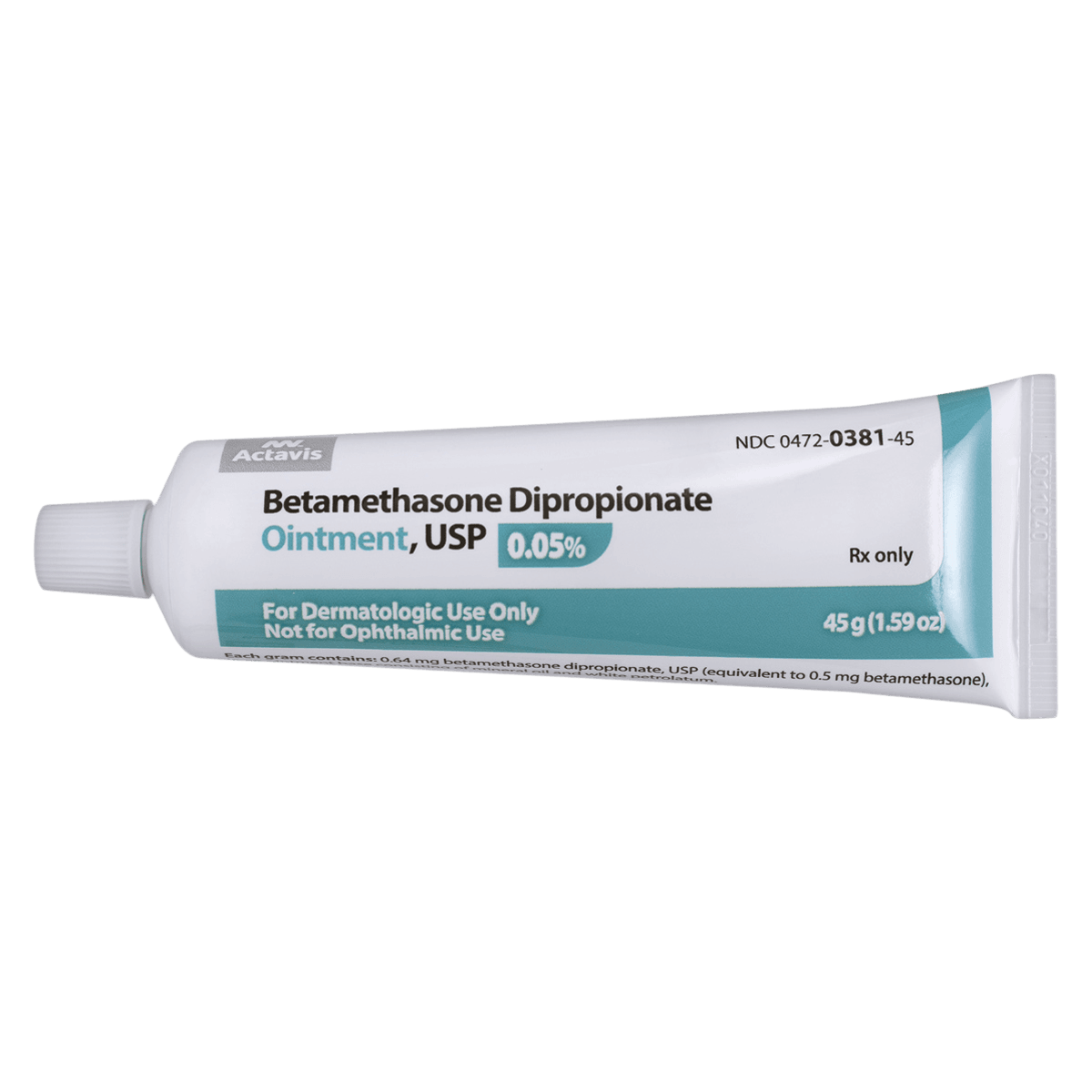 Betamethasone Dipropionate Topical Ointment 0.05%, 45g Tube, Teva Pharmaceuticals