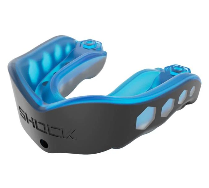 Gel Max Mouth Guard, Blue/Black, 6/Case