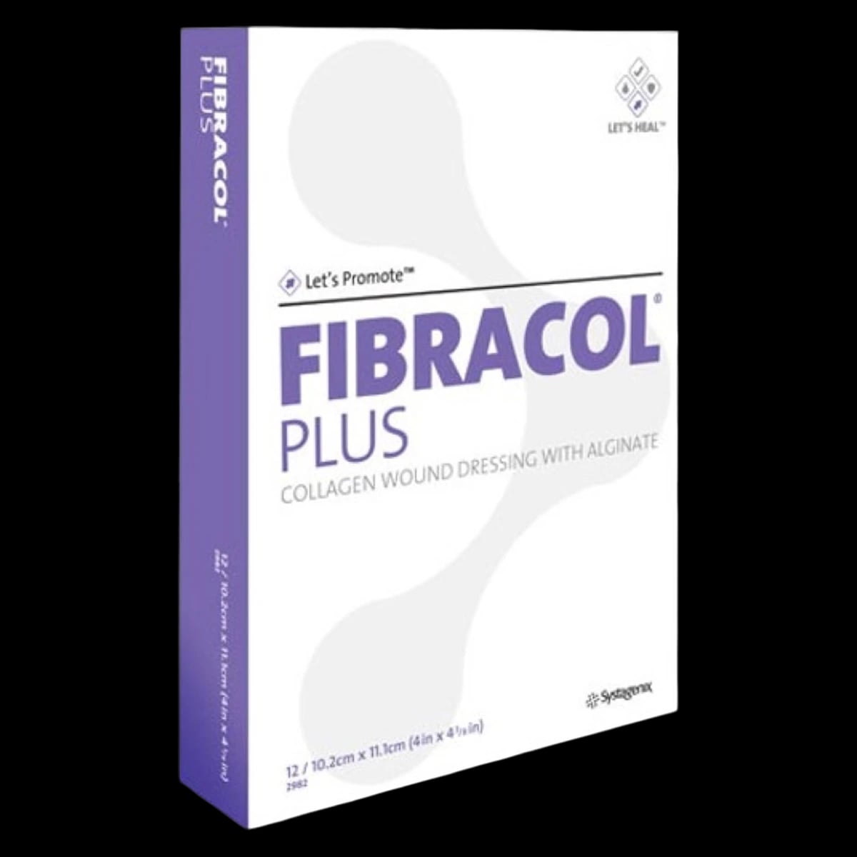 Fibracol Plus Collagen Wound Dressing, 4" x 4-3/8", Sterile, 10/Bx