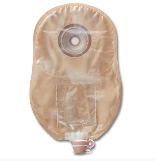 Hollister CeraPlus 1-Piece 9" Urostomy Pouch, Beige, Pre-Sized, Convex
