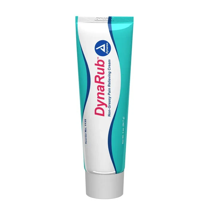 DynaRub Muscle Pain Relief Cream, 3 oz Tube, 72/Case