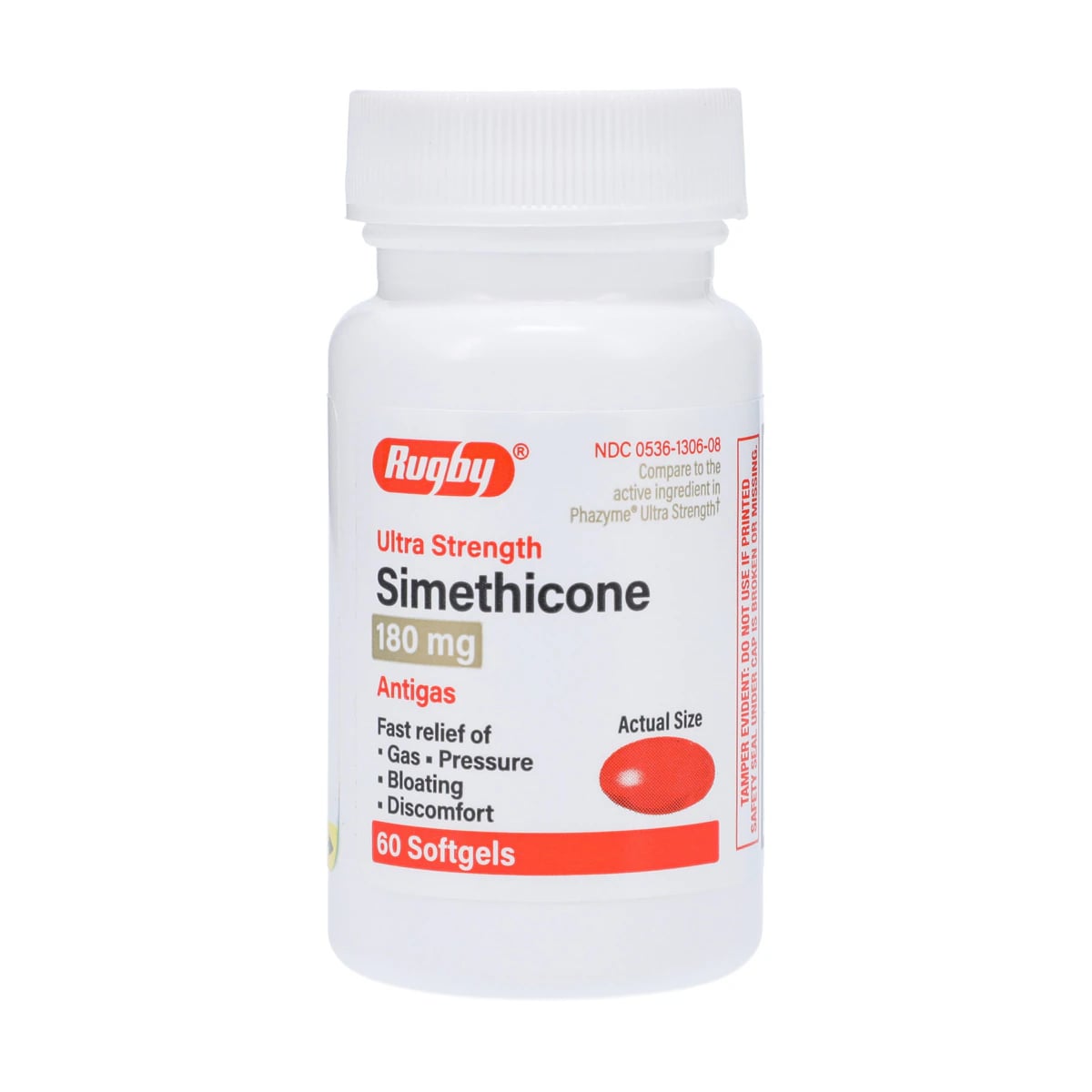Simethicone ES Softgels, 180mg, 60/Bottle