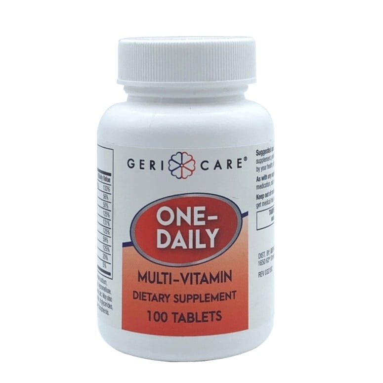Geri-Care Daily Multi-Vitamin Tablets, 100/Bottle