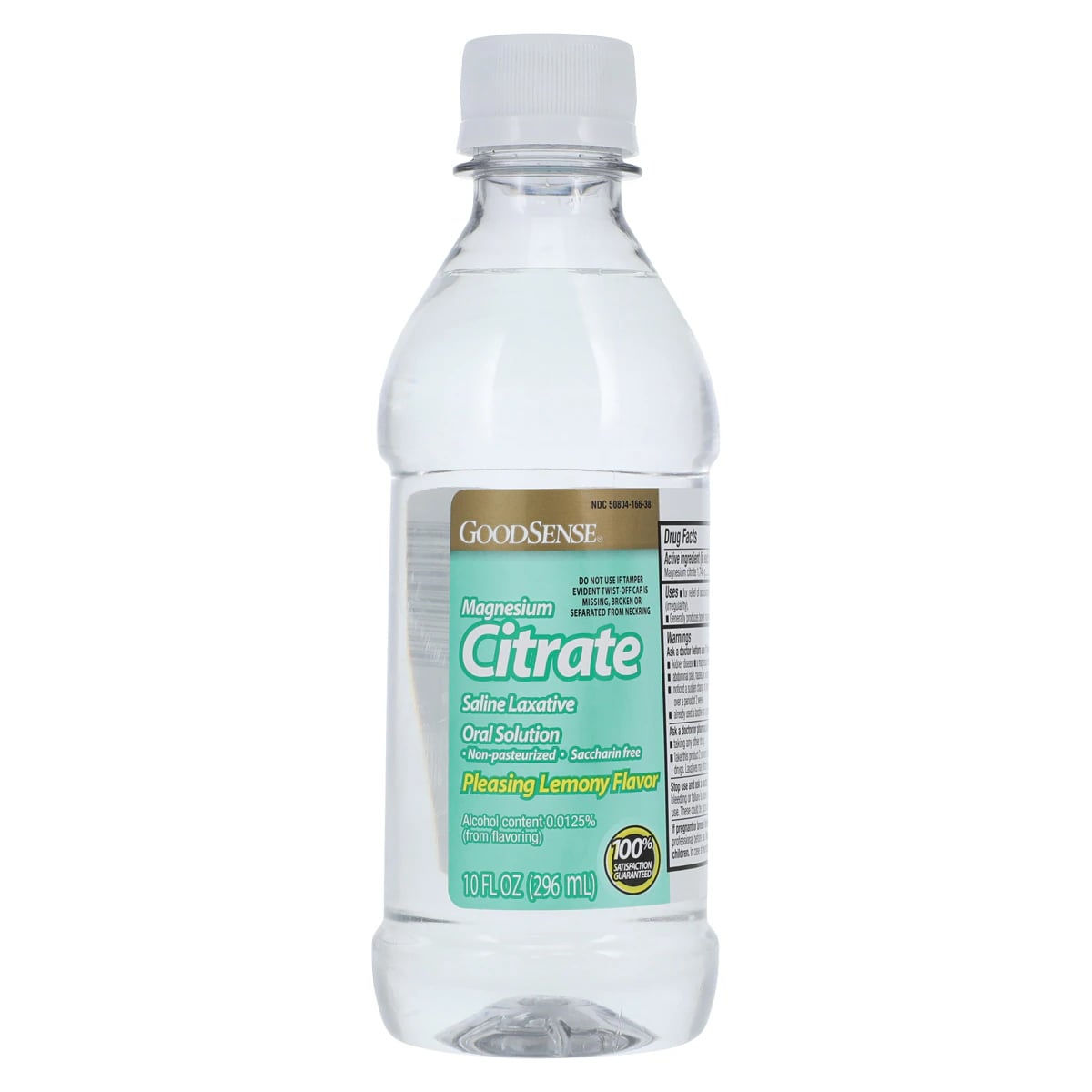 Magnesium Citrate Solution, Stool Softener/Laxative, Lemon Flavor, 296 mL Bottle