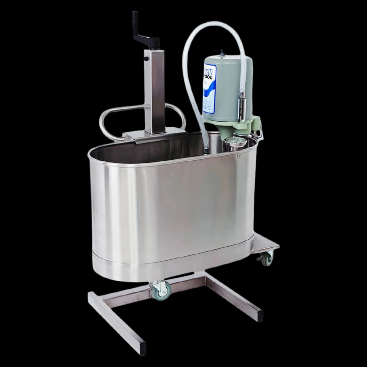 Whitehall Mfg Co Therapy Whirlpool 10gal Mobile Stainless Steel with Hydrolift