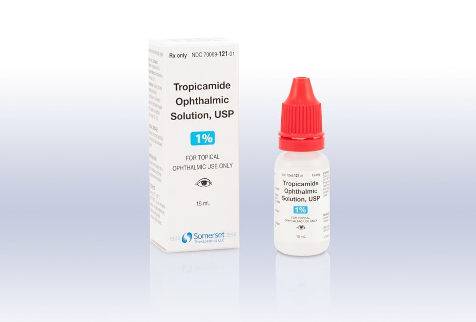 Tropicamide Ophthalmic Solution 1%, 15 mL Bottle, Somerset Pharma LLC