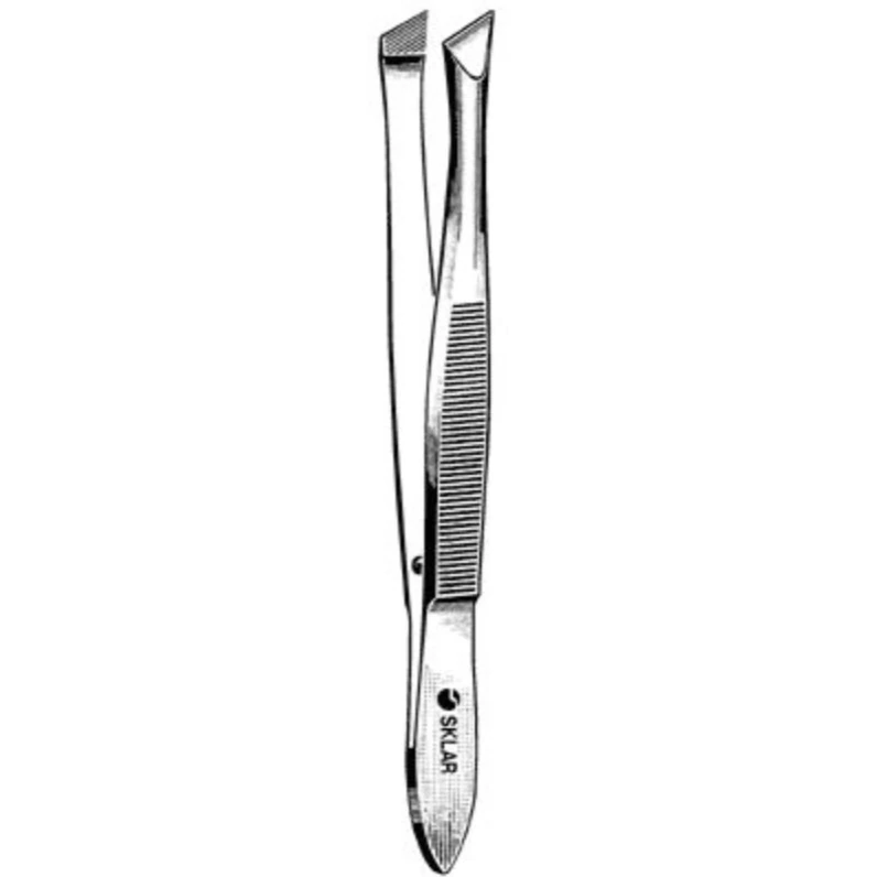Sklar Bergh Cilia Forcep, 4.5", 10/Case