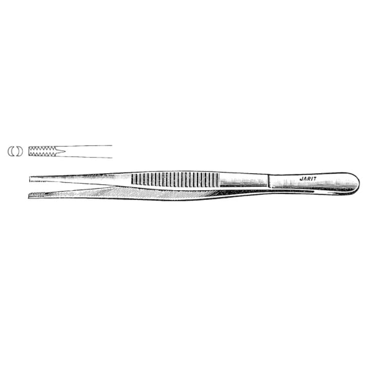 Jarit Brown Tissue Forceps, 6" 8x8, Each