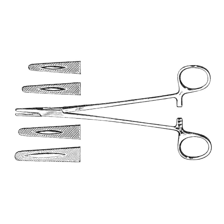 Jarit Mayo-Hegar Needle Holder, 8", Grooved Jaw, Stainless Steel