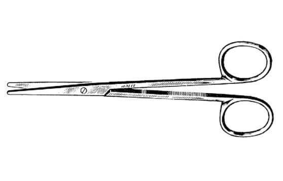 Jarit SuperCut Metzenbaum-Lahey Scissors, Straight, 5-5/8"