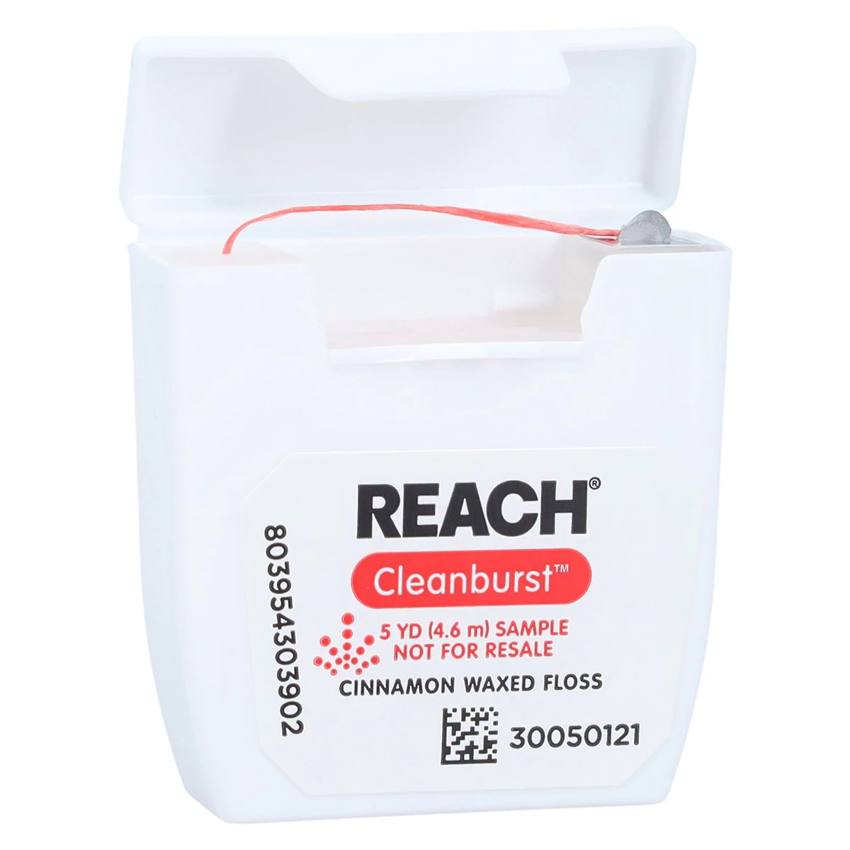 REACH Clean Burst Dental Floss, Cinnamon, Waxed, 5 yd, 144/Case, 211896600