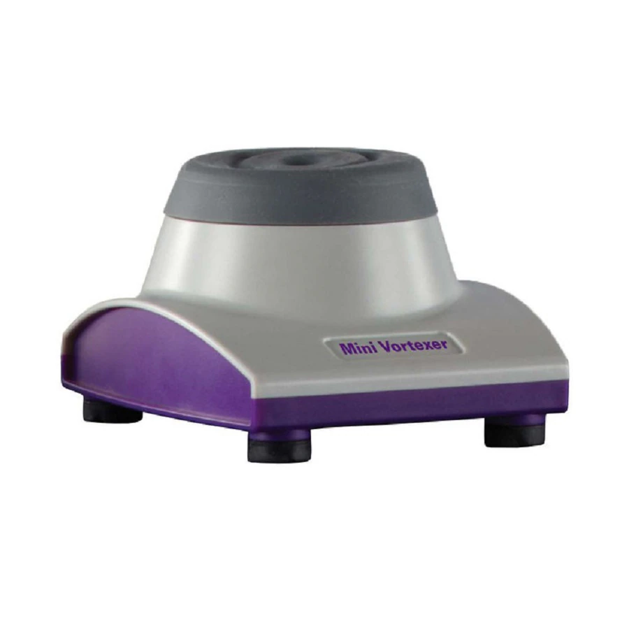 Heathrow Scientific Mini Vortex Mixer, Grey/Purple, 50 mL, 4500 rpm, 100-240V 50/60Hz