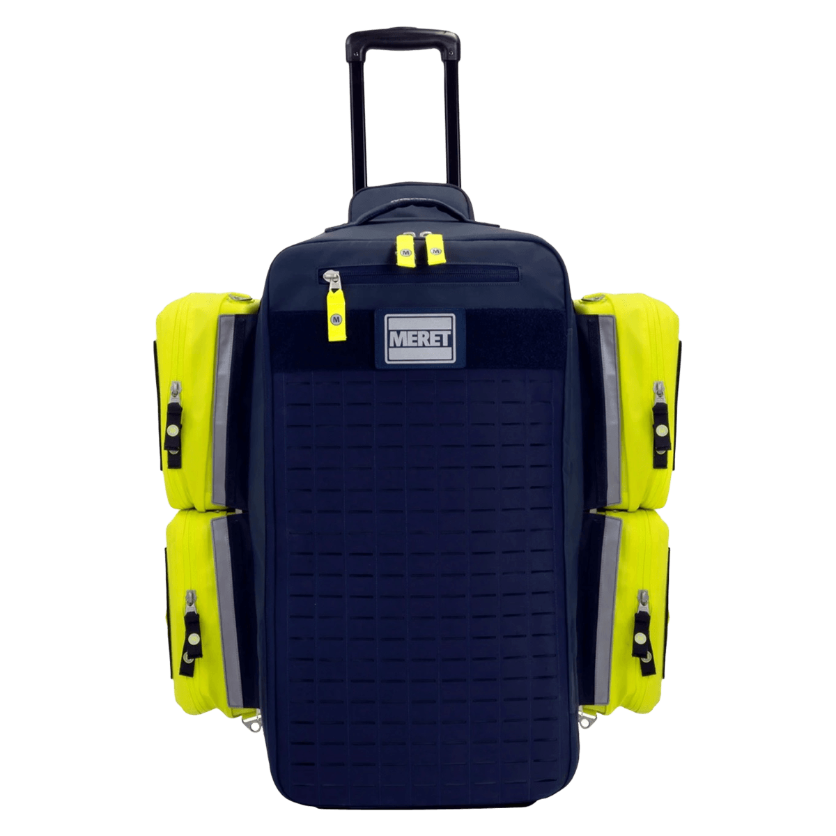 Meret XEL PRO Transport System Bag, Navy/Yellow, 29.25 x 16 x 12.25 in