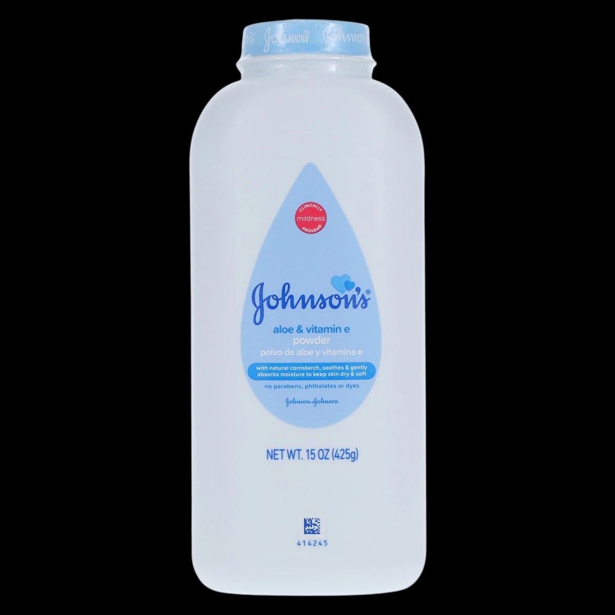 Johnson's Baby Powder, Cornstarch with Aloe & Vitamin E, 15 oz Bottle