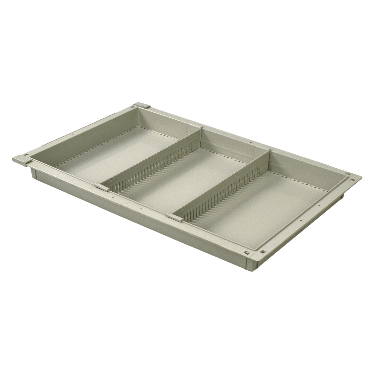 Harloff FlexModul Exchange Tray, 2" with Divider, Gray