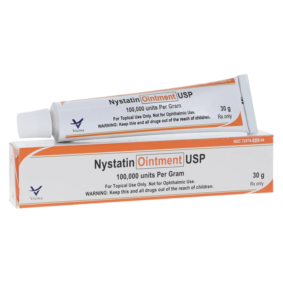 Nystatin Topical Ointment 100,000 U/g, 30 g Tube (Viona Pharmaceuticals)