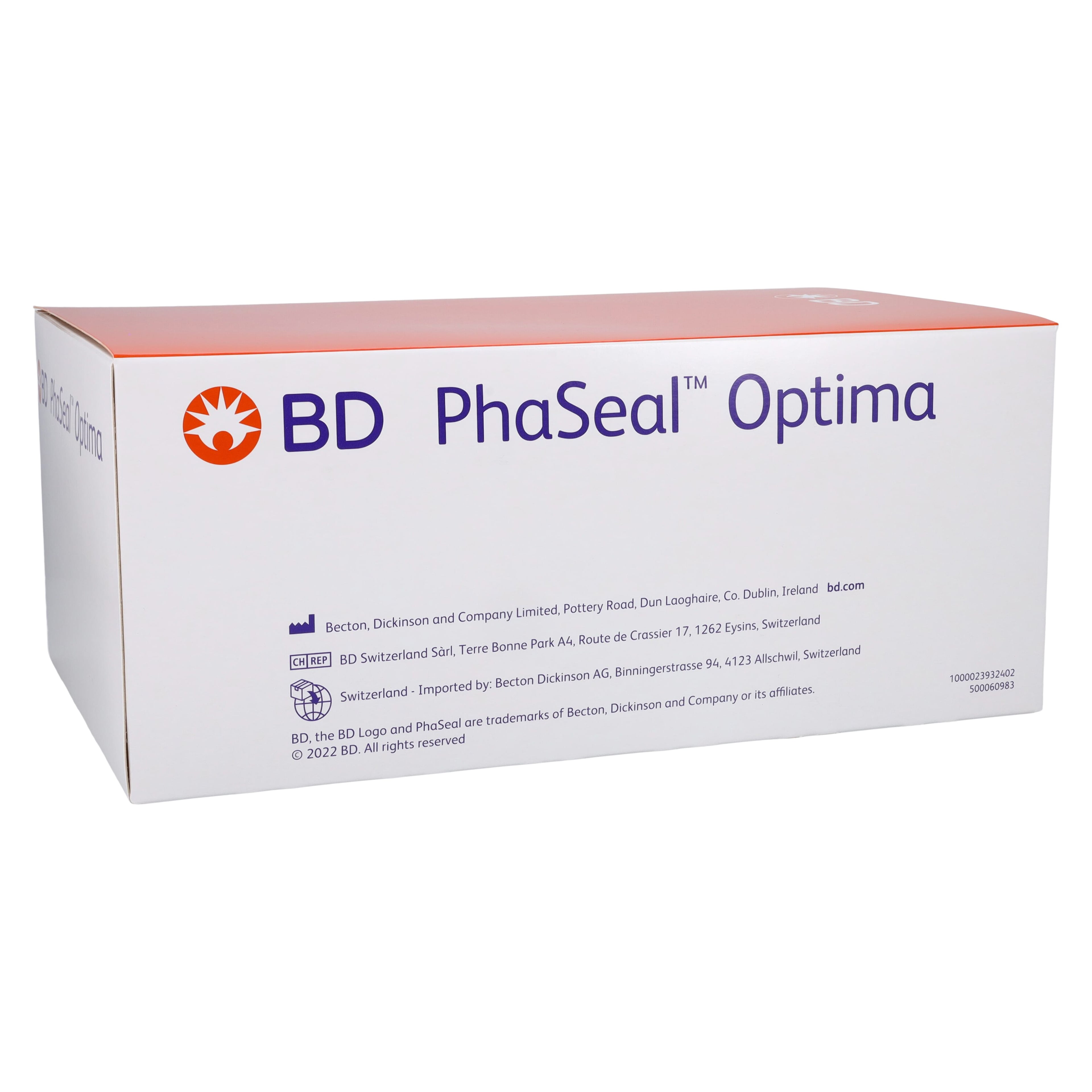 BD PhaSeal Optima N40-O Locking Injector, Sterile, Single Patient Use, 200/Case