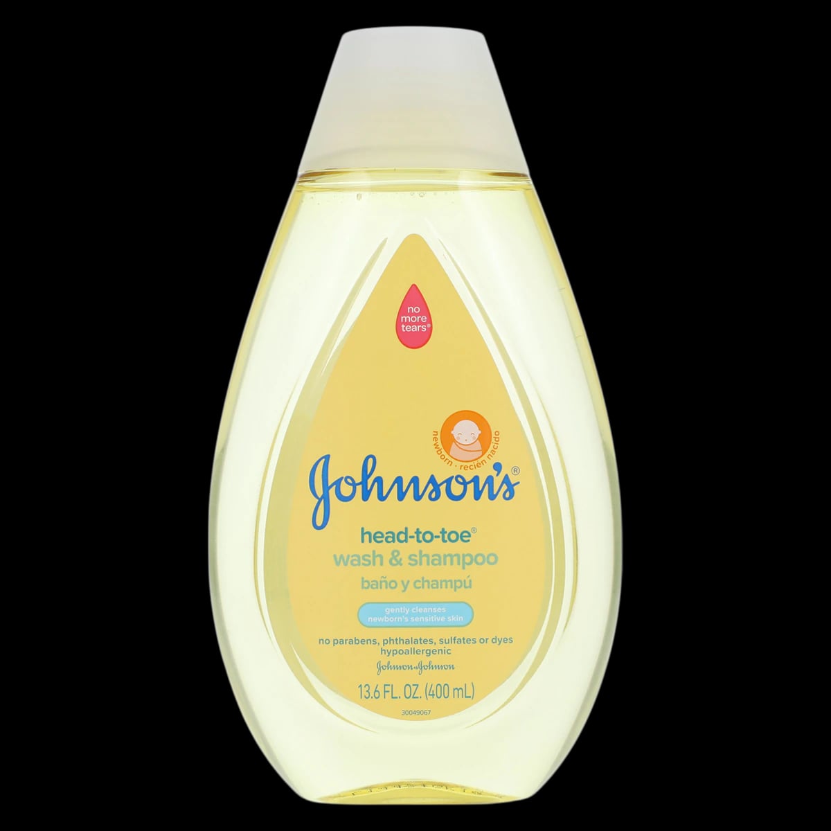 Johnson's Baby Wash Head-To-Toe, No More Tears, Hypoallergenic, 13.6 oz Bottle