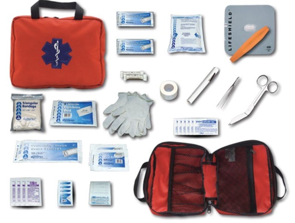Emi Flat-Pac Mini First Aid Kit, Orange