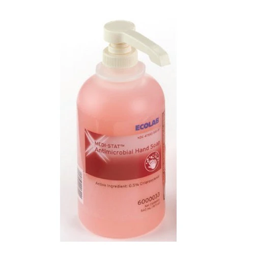 Medi-Stat Antimicrobial Hand Soap, Floral, 540 mL Pump Bottle, 12/Case