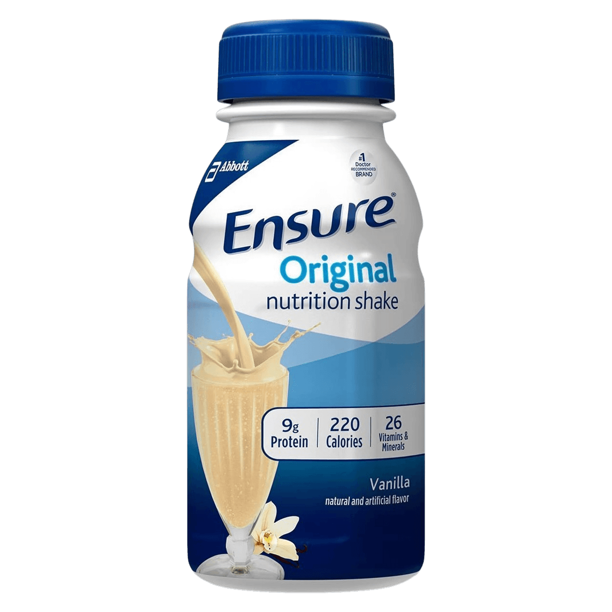 Ensure Nutrition Shake, Vanilla, 8 oz Bottle, 24/Case
