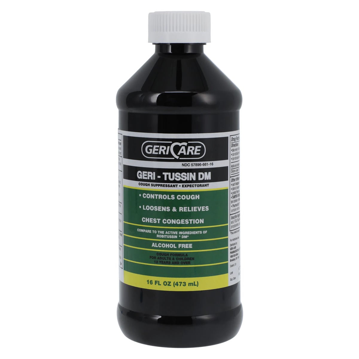 Geri-Care Guaifenesin DM Oral Syrup, 100/10 mg/5mL, 16 oz Bottle