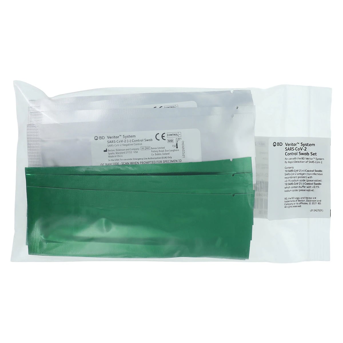 BD Veritor SARS-CoV-2 Positive/Negative Control Swab Set, 10/Box