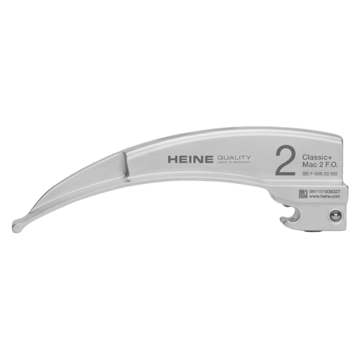 Heine Laryngoscope Blade, Macintosh Size 2, Each