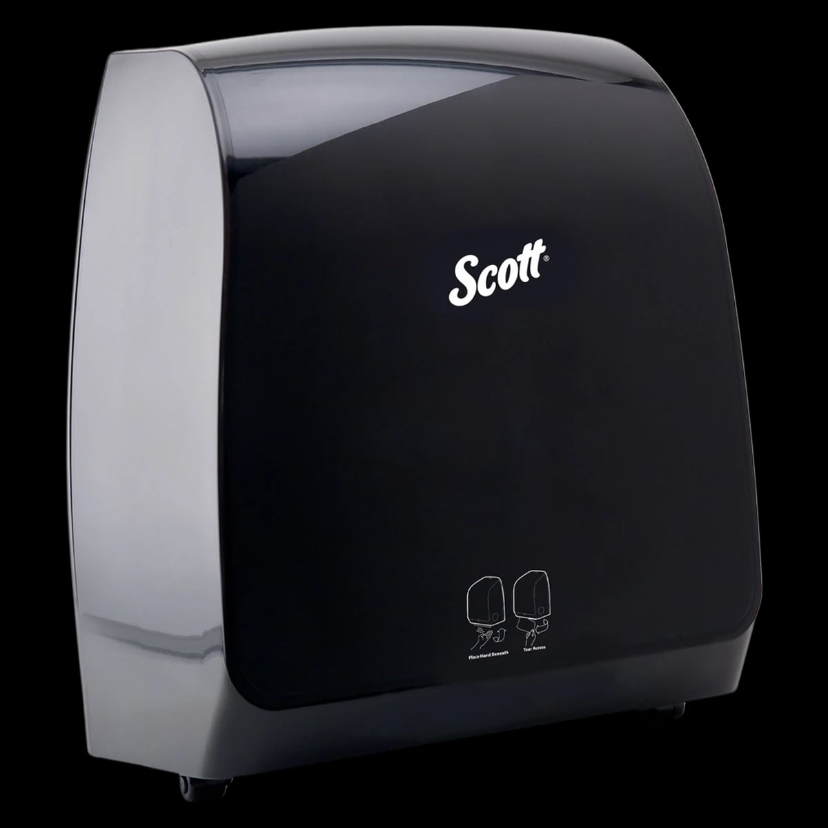 Scott® Pro Automatic Hard Roll Towel Dispenser, Blue Core, Black, 1/Case