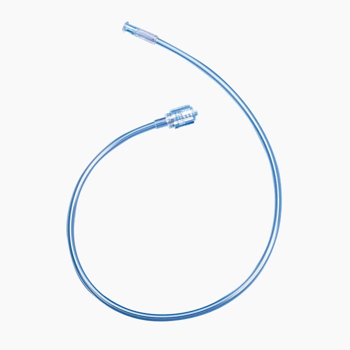 DeRoyal Injector Tubing, High Pressure, Non-Braid, Female to Male Luer Lock, 20", Sterile, 25/Case