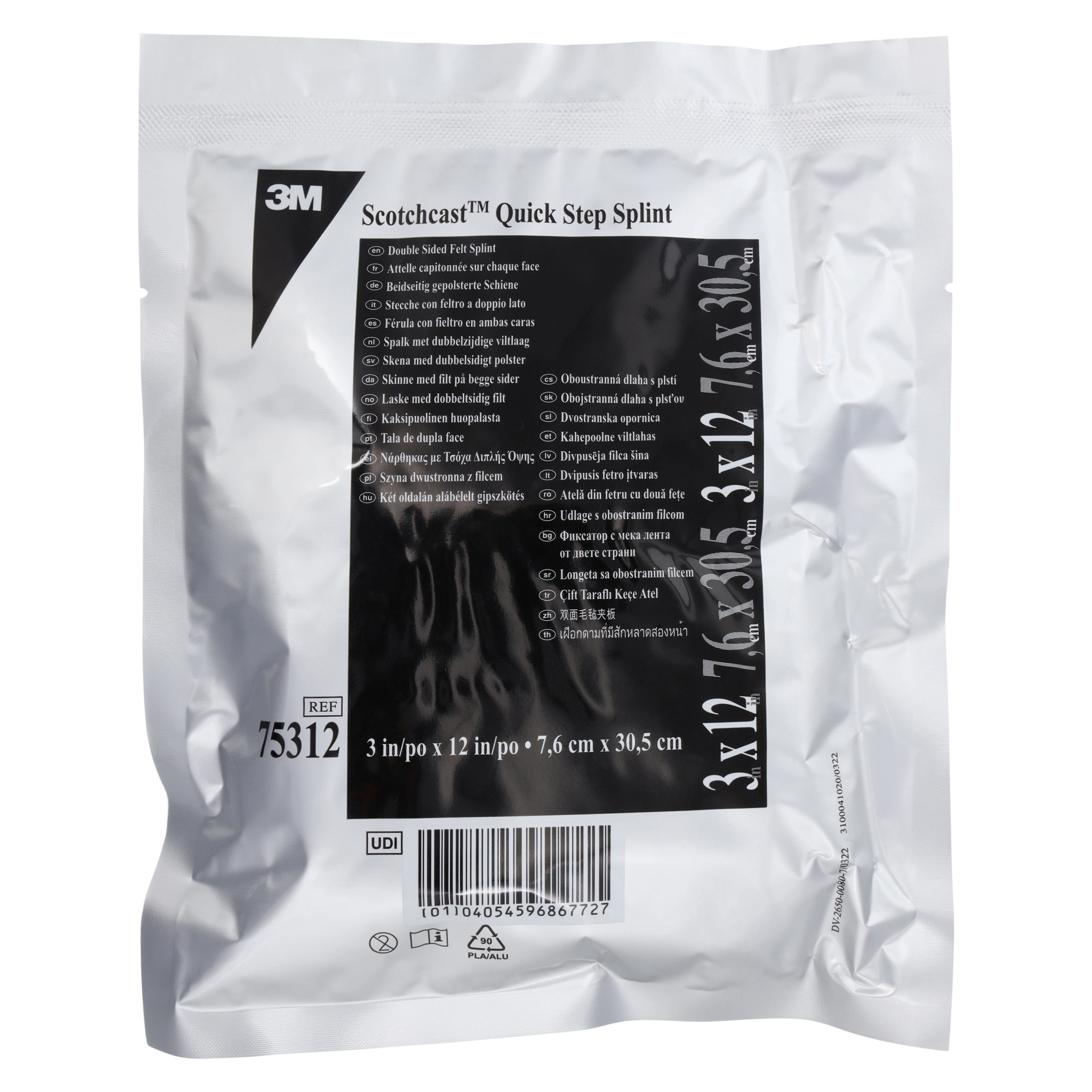 3M Scotchcast Quick Step Casting Splint, 12" x 3"