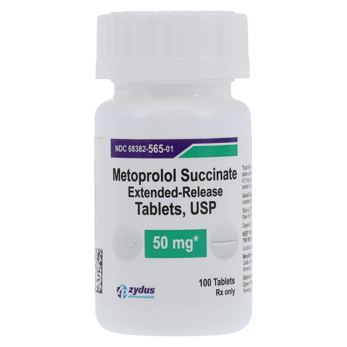 Metoprolol Succinate ER Tablet, 50mg, 100/Bottle