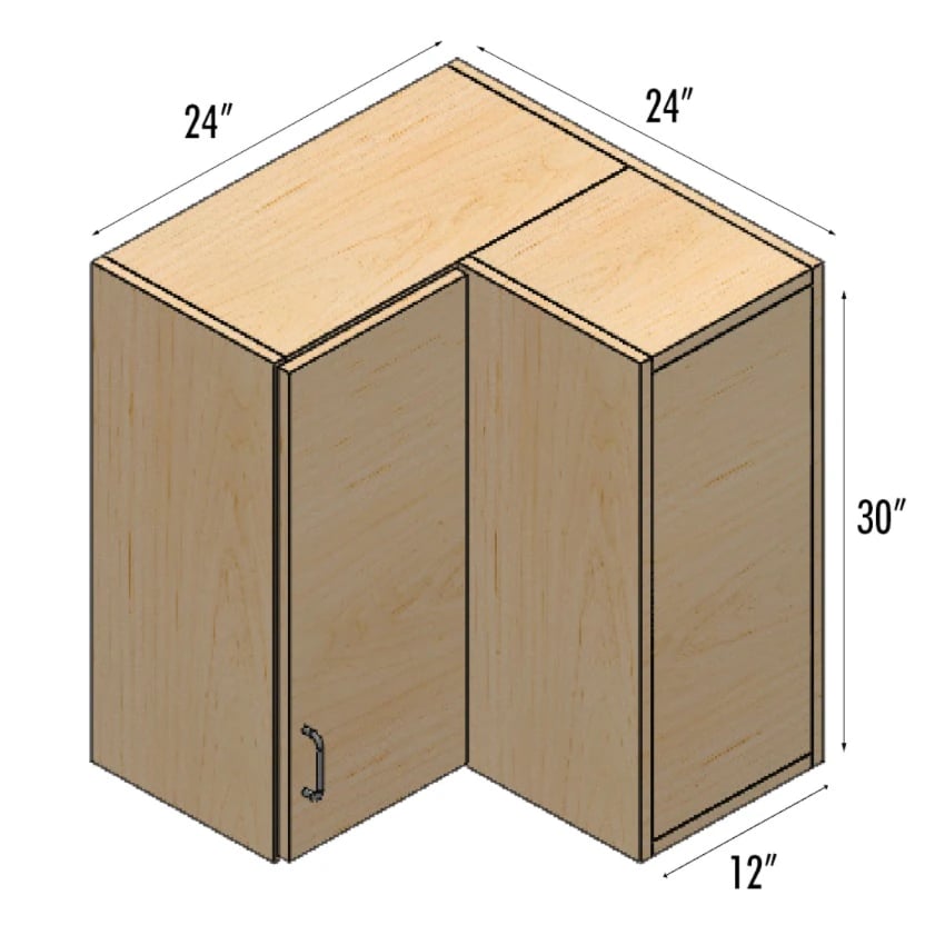 Stor-Edge Base Cabinet L Corner Unit, 1 Door, 1 Adjustable Shelf, Full Extension Drawers