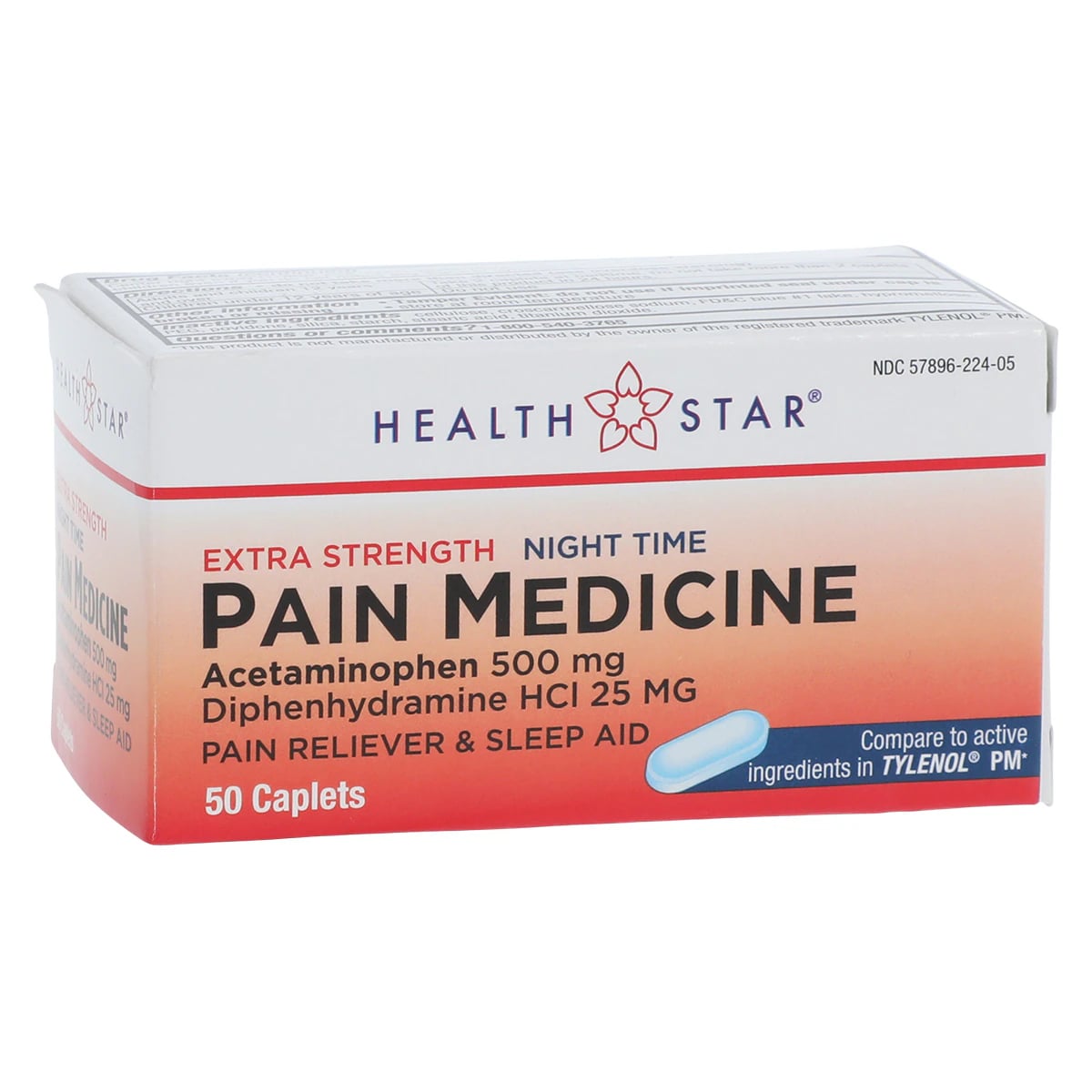 Geri-Care Acetaminophen PM Caplets, 500mg, 50/Bottle