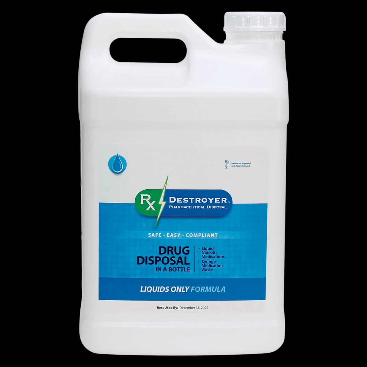 Rx Destroyer Drug Disposal Liquid, 2.5 Gallon, 2/Case