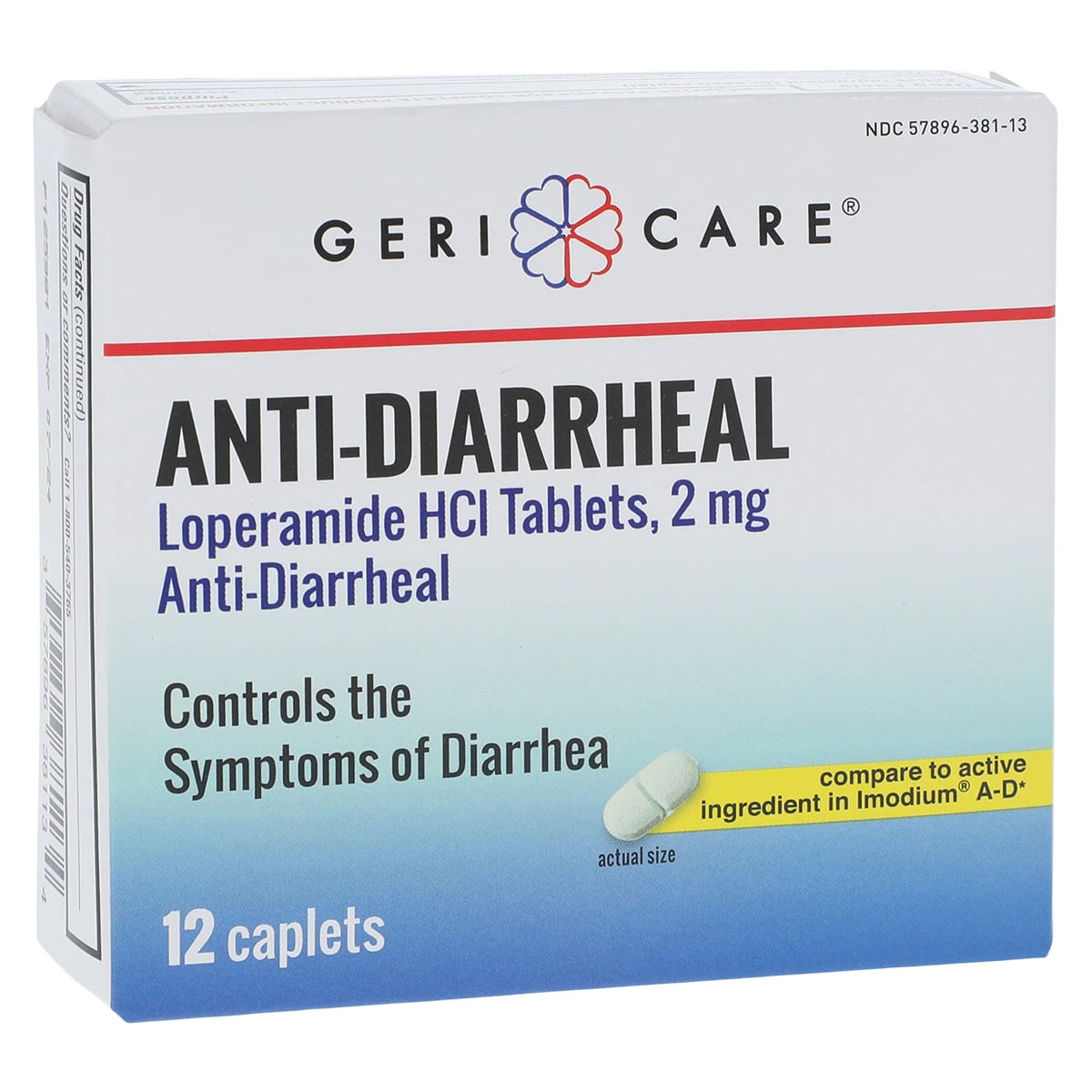 Geri-Care Loperamide HCl Caplets, 2mg
