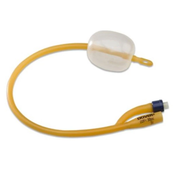 Dover 2-Way Foley Catheter, Coude Tip, Hydrogel Coated, 22 Fr, 5 cc Balloon
